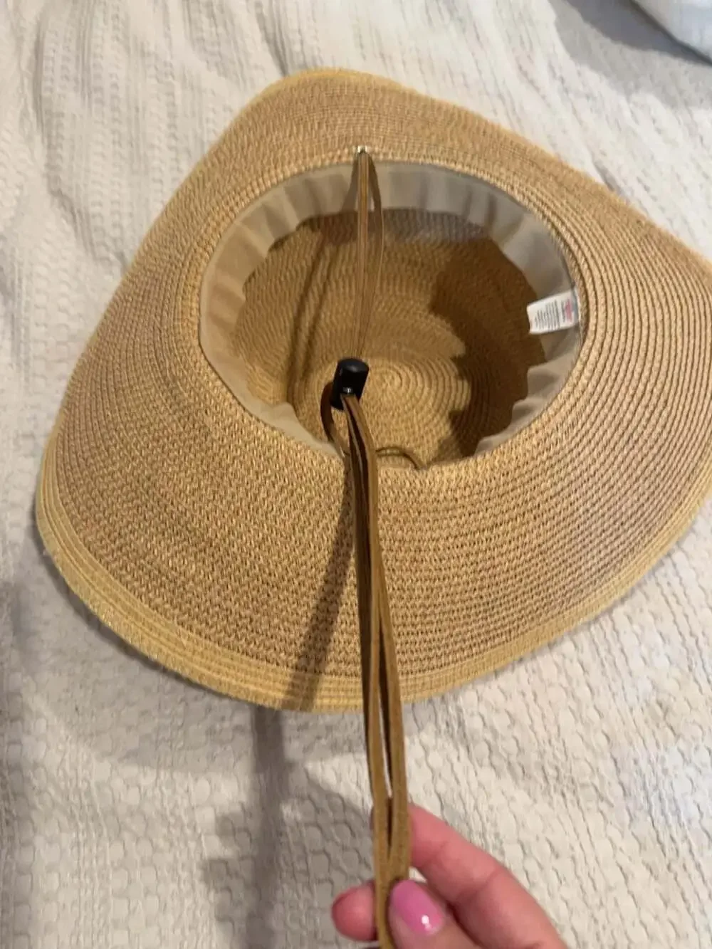 Midwest Gloves & Gear Women's Straw Sun Hat with Chin Strap